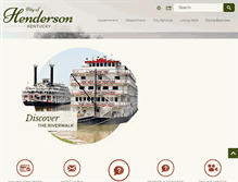 Tablet Screenshot of cityofhendersonky.org